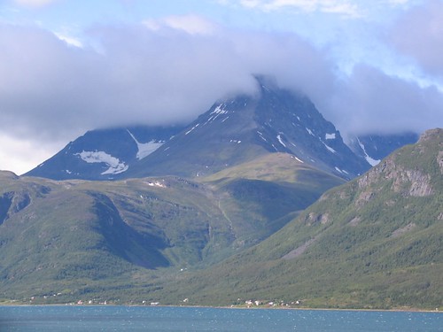 Mountain and clouds in Norway