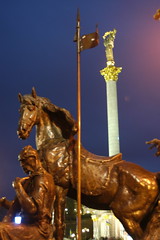 Horse and column