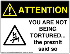 WARNING SIGN - torture