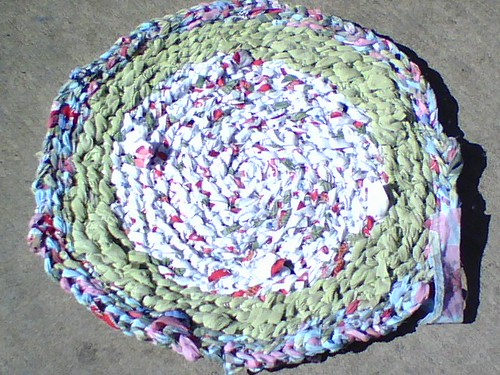 WIP - Crocheted Rag Rug
