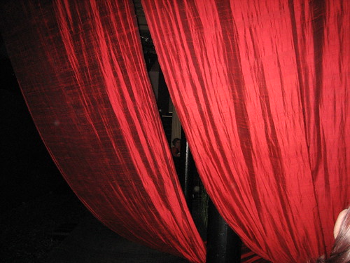 red curtain