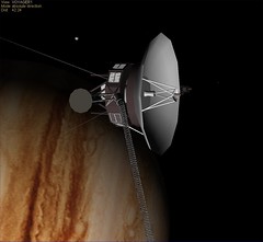 Voyager 1 Jupiter with Europa
