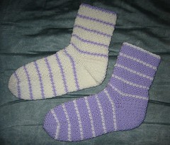 H's Reverse Stripe Socks