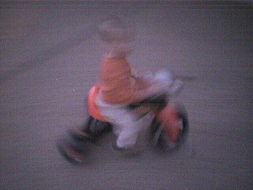 Blurry Harley Rider