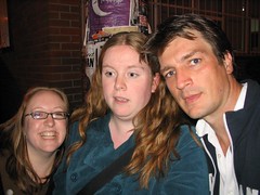 Me, Kristy, and Nathan Fillion!