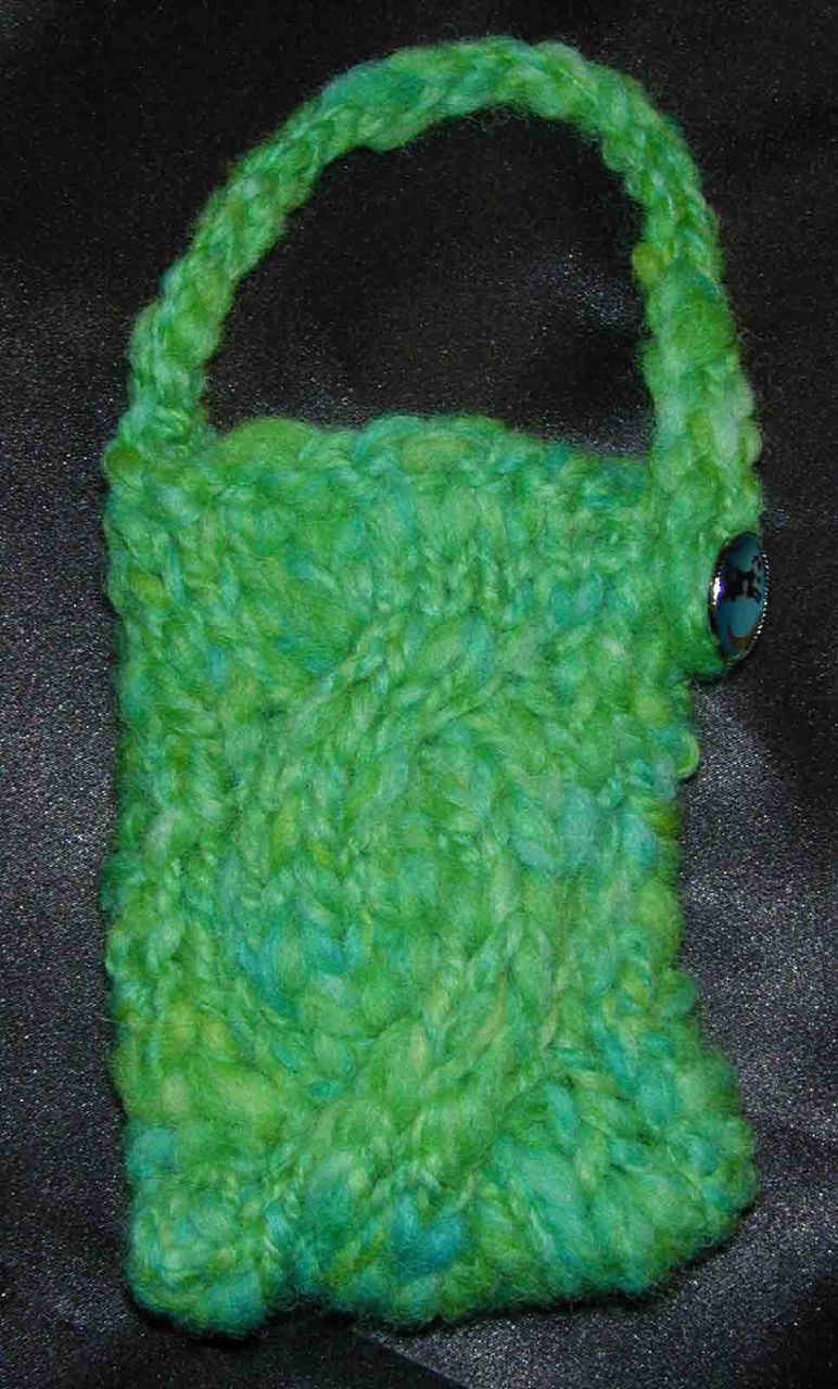 Cell Phone case - Pixie's handspun yarn