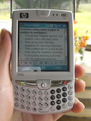 Mlearning - Using pdas and mobiles in the workplace