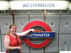 The sock at the Westminster Tube station