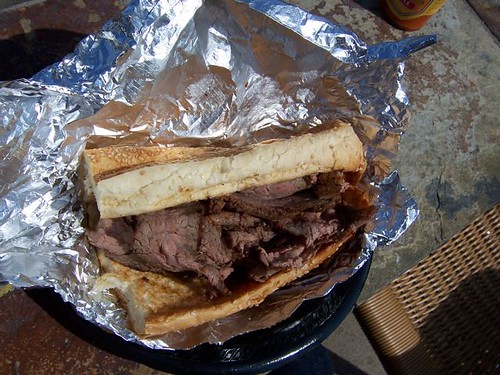 Tri Tip Sandwich at Outdoor Grill