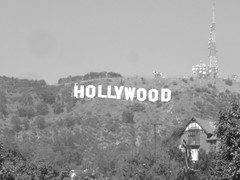 Letras de Hollywood en el monte