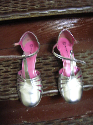 silver shoes (aka pink shoes - after)