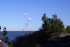 Nuclear Power Plant in Distance