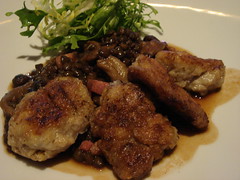 Oven Roasted Sweetbread with Lentils du Puy