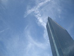 A picture of the Hancock Building