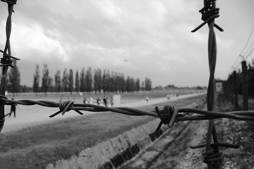 Barbed Wire Fence. dachau barbed wire