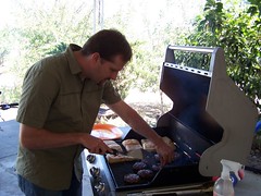 Jim grilling