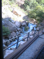 Scenic waterfalls and Vouraikos river