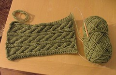 knitting in progress