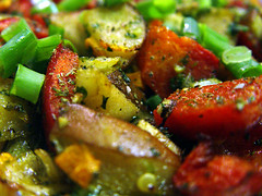 Roast Salad with Parsley Butter, final serve.