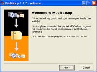 backup thunderbird, freeware, free software, mozbackup