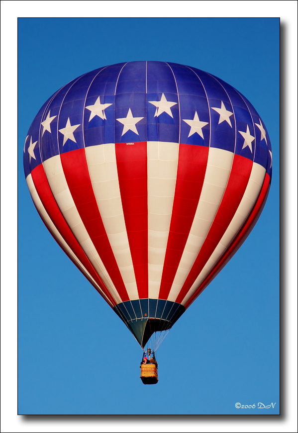 US flag balloon
