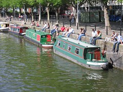 Barcas atracadas en Bristol
