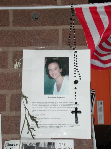 Missing Person Poster/Memorial, St. Vincent's Hospital, West Village, NYC