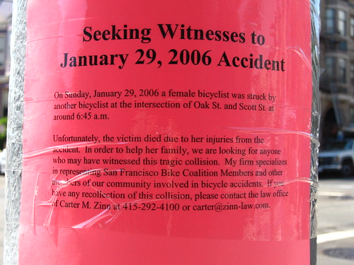 Seeking Witnesses To January 29, 2006 Accident