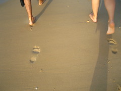 Los pies, para caminar sobre la arena