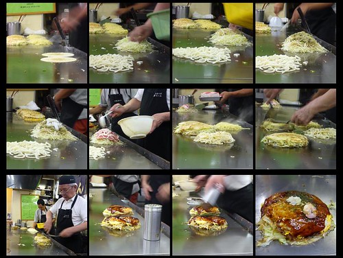 making hiroshima style okonomiyaki