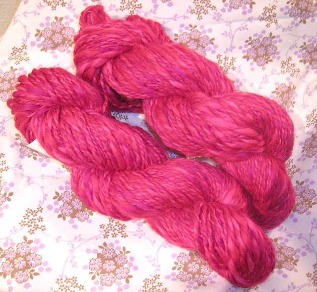 Pink yarn