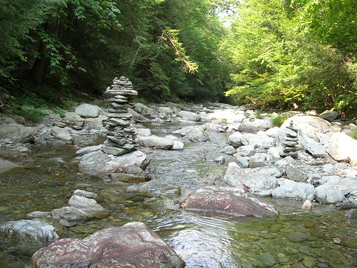 River cairns