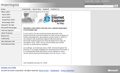 Internet Explorer 5 for Mac