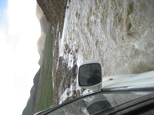 driving in the river