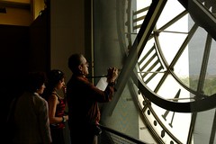 Looking out, Clock face in Musee d'Orsay