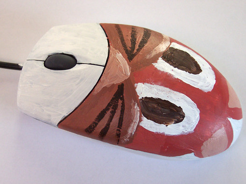 Painted PS/2 Mouse
