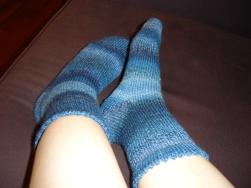 first toe-up socks