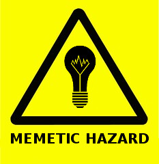 memetic hazard sign
