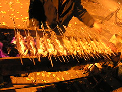 布爾津夜市的烤魚