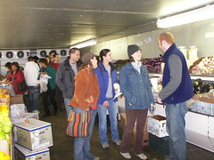 On the market tour, produce room, Kang Farms (now MS 3000 Food Service)