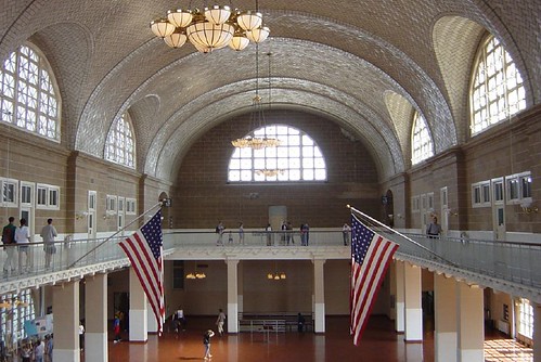 Ellis Island, registration hall