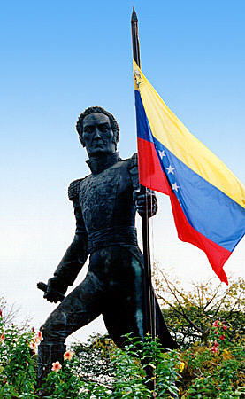 Estatua de Simón Bolívar en Ciudad Bolivar