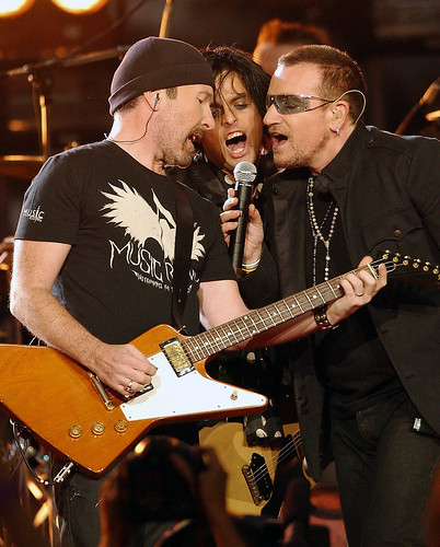 The Edge, Billie Joe y Bono