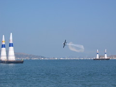 Red Bull Air Racer tackles the course
