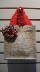 tote with quechan textile flower (dédalo)
