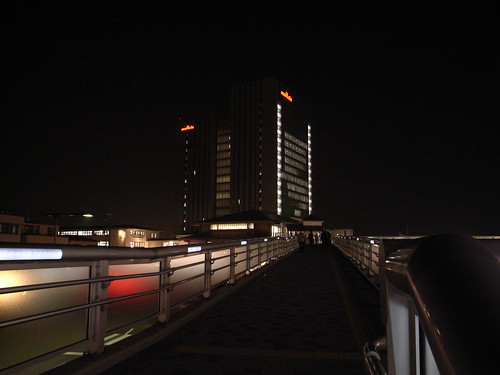 Footbridge, night