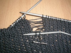 Knit operation
