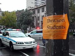 Sign for Dawson College Students by spotmenow (cc)