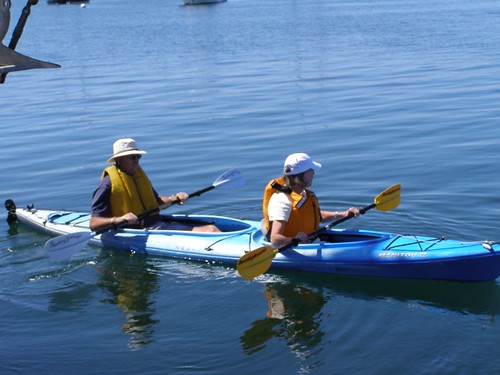 Tom and Beth kayaking