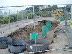 new septic system in Paradise Cove